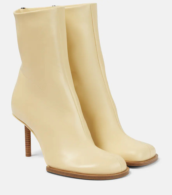  Jacquemus Jacquemus Botines Les Bottines Rond Carré De Piel 