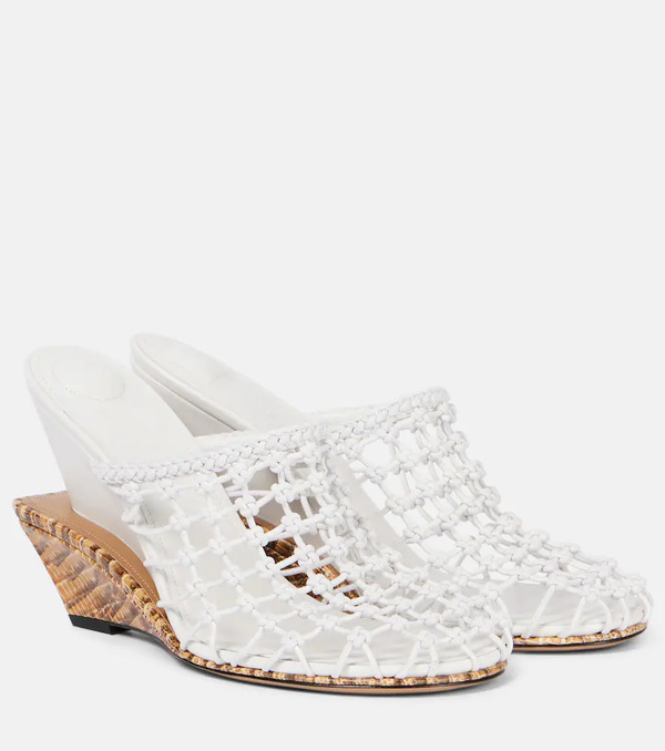  Jacquemus Jacquemus Mules Double 110 De Piel Tejida 