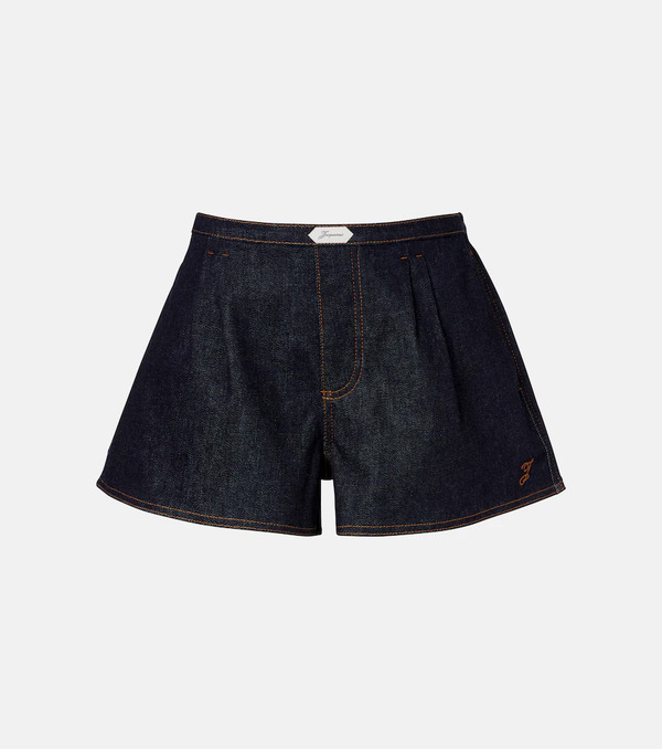  Jacquemus Jacquemus Shorts De Denim Con Logo 