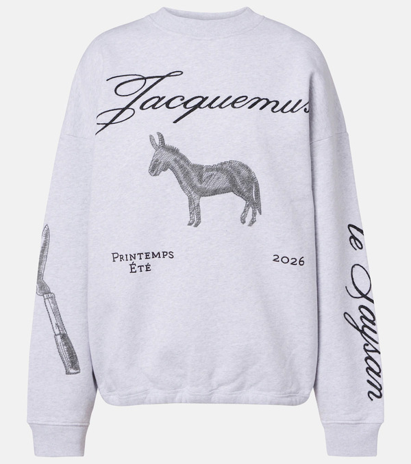  Jacquemus Jacquemus Sudadera Ane De Algodón Bordada 