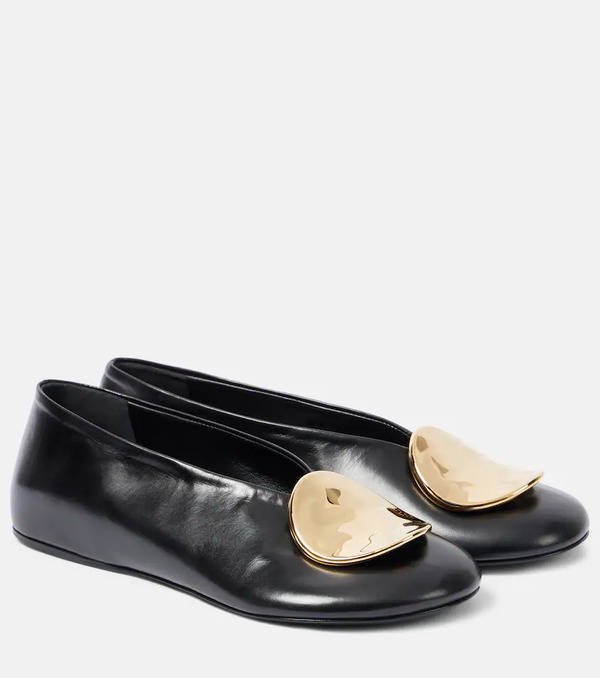  Jil Sander Jil Sander Bailarinas De Piel 