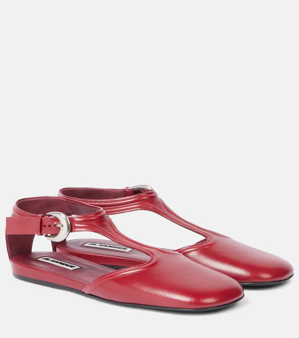  Jil Sander Jil Sander Bailarinas De Piel 
