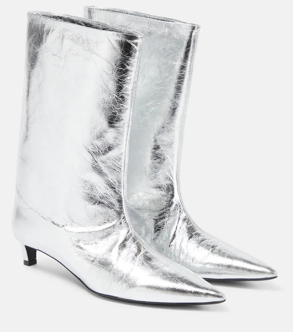  Jil Sander Jil Sander Botines De Piel Metalizada 