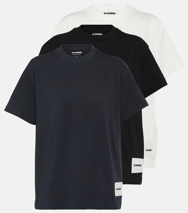  Jil Sander Jil Sander Set De 3 Camisetas De Jersey De Algodón 