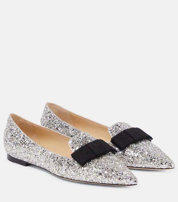  Jimmy Choo Jimmy Choo Bailarinas Gala Con Glitter 