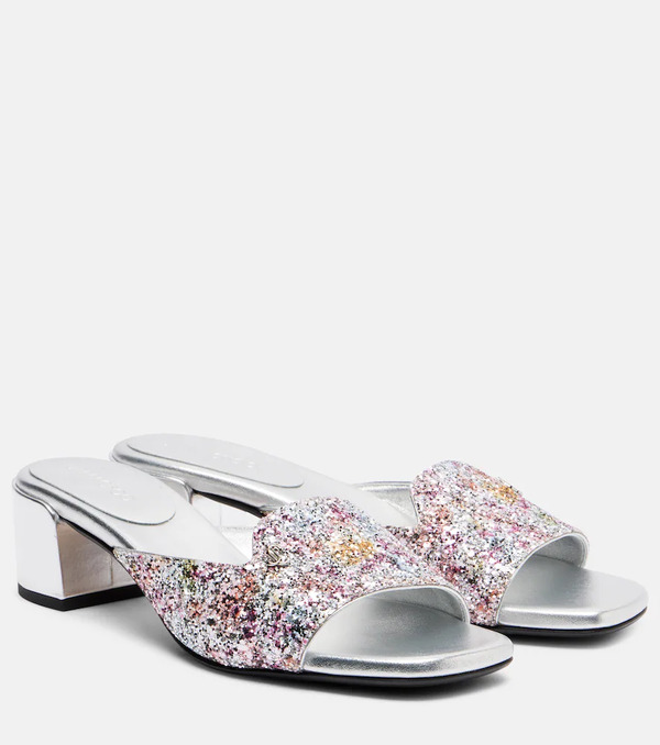  Jimmy Choo Jimmy Choo Mules Dina 45 Con Glitter 