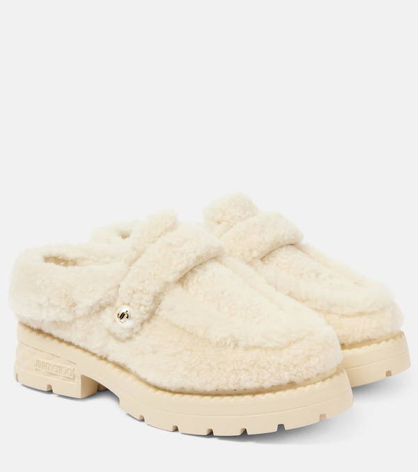  Jimmy Choo Jimmy Choo Mules Shea De Shearling Con Plataforma 