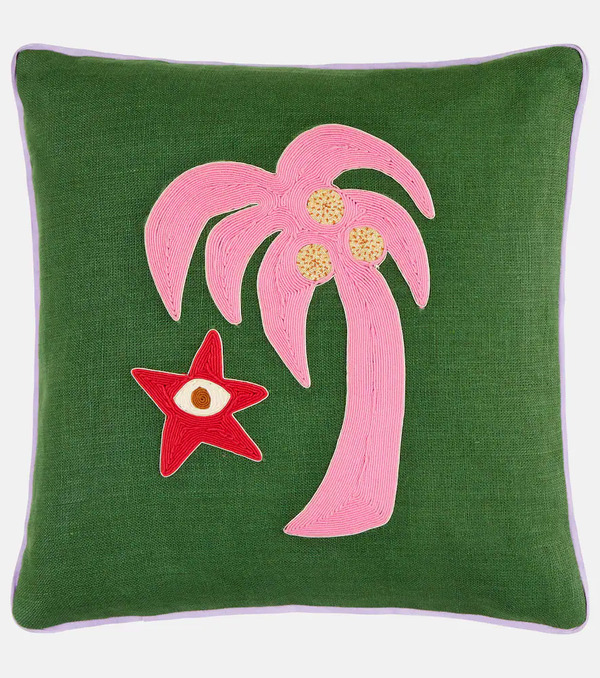  Jonathan Adler Jonathan Adler Cojín Playa Palm Tree De Lino 