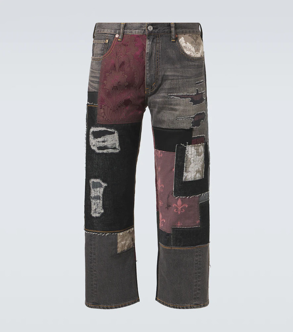  Junya Watanabe Junya Watanabe X Levi's® Jeans Anchos Con Patchwork 