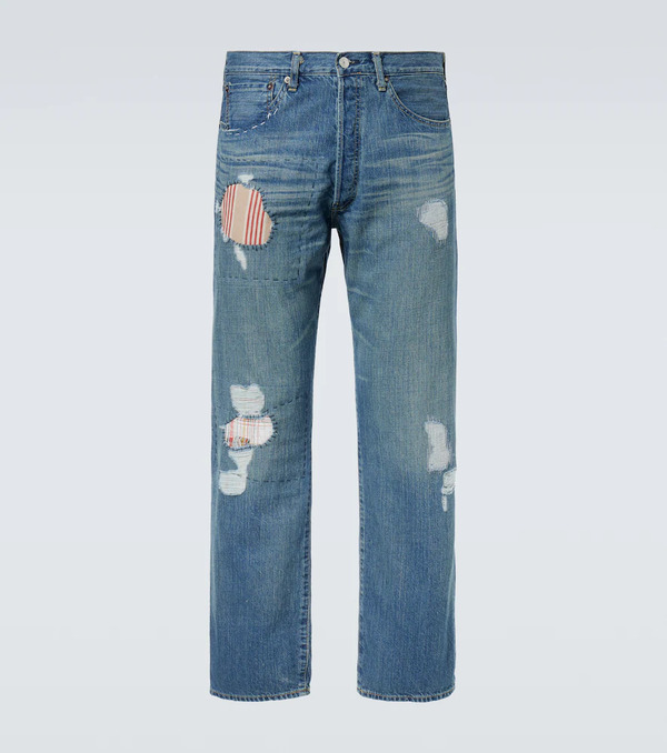  Junya Watanabe Junya Watanabe X Levi's® Jeans Rectos Con Patchwork 