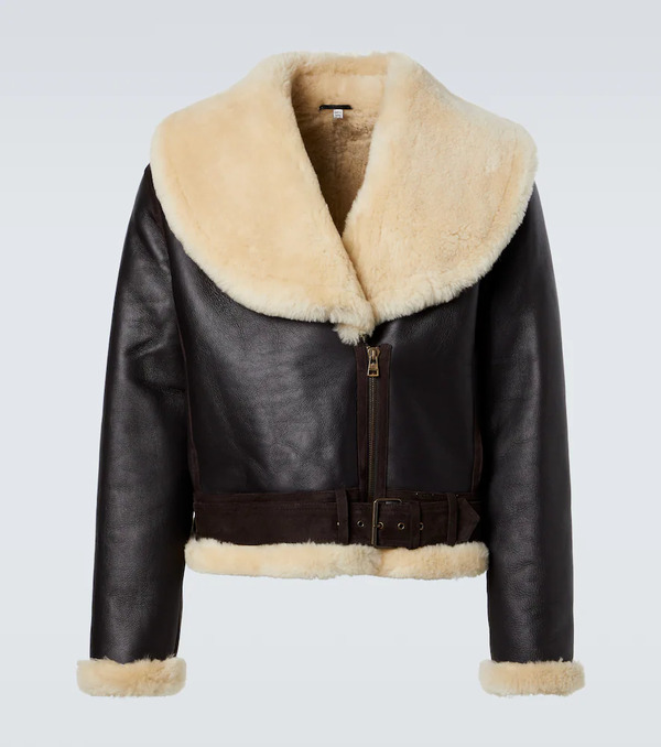  Jw Anderson Jw Anderson Chaqueta De Piel Con Borrego 