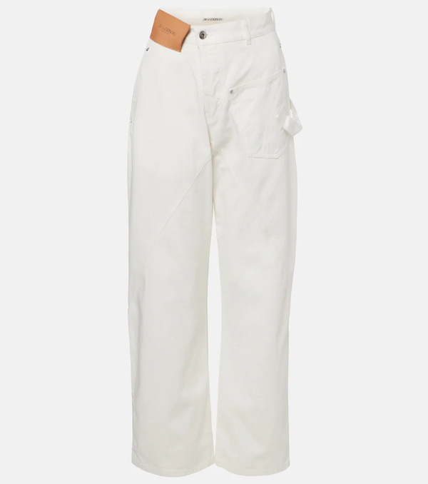  Jw Anderson Jw Anderson Jeans Rectos Bordados 