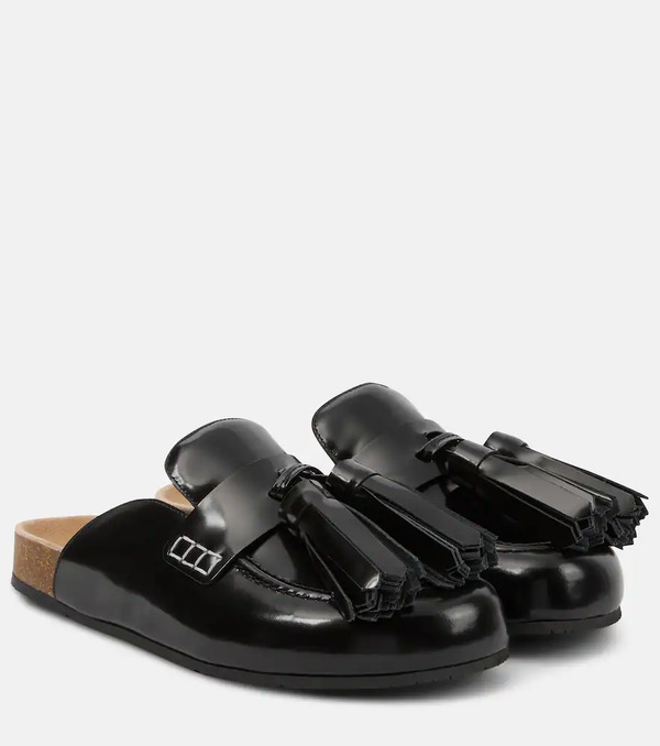  Jw Anderson Jw Anderson Mules De Piel Con Borlas 