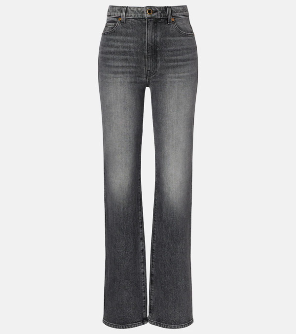  Khaite Khaite Jeans Rectos Danielle De Tiro Alto 
