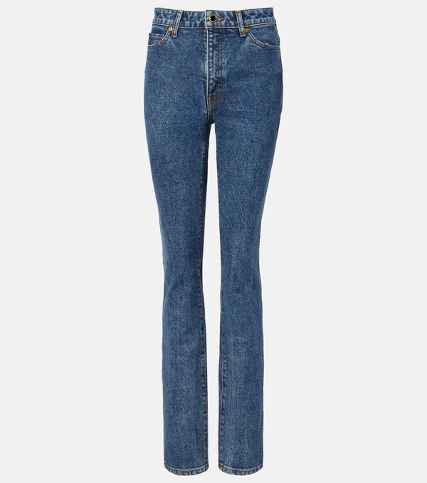  Khaite Khaite Jeans Slim Daria De Tiro Medio 