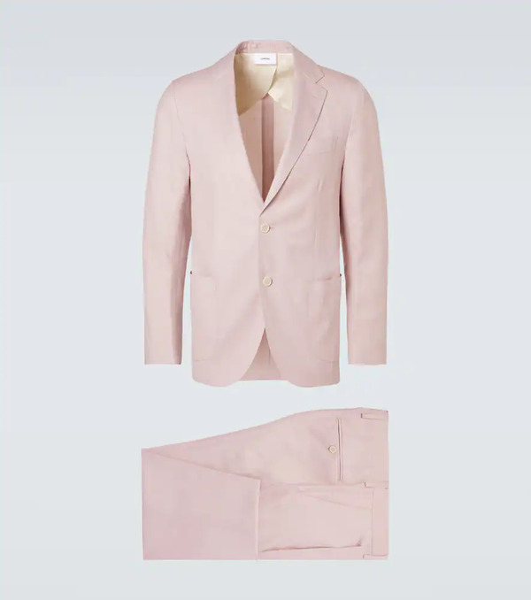  Lardini Lardini Traje De Lana, Seda Y Lino 
