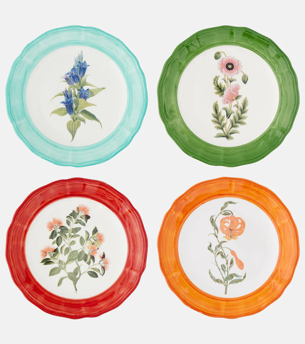  Les-ottomans Les-ottomans Set De 4 Platos De Postre A Garden For The Sultan 