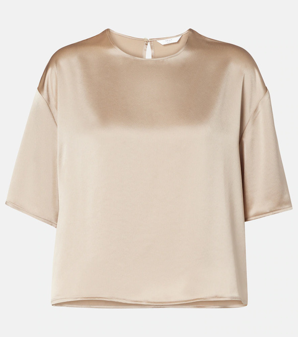  Leset Leset Camiseta Barb De Satén 