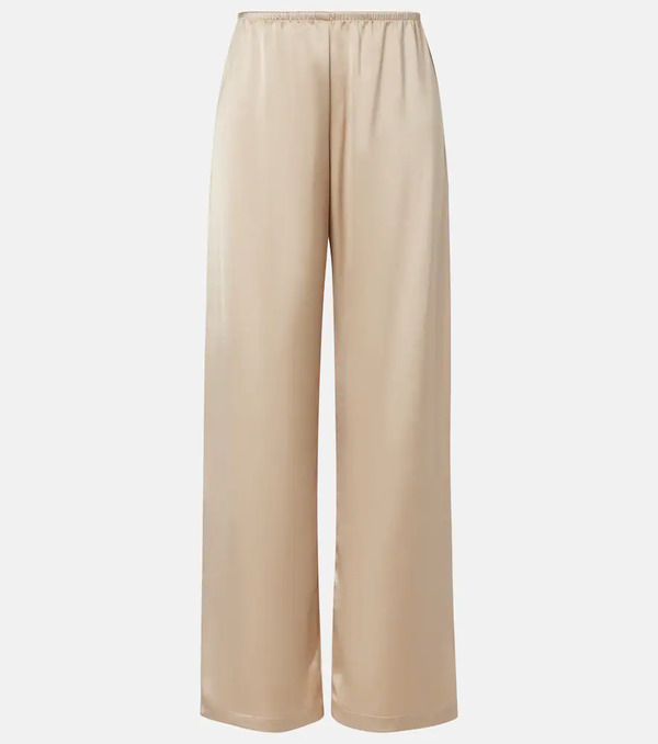  Leset Leset Pantalones Anchos Barb De Satén 