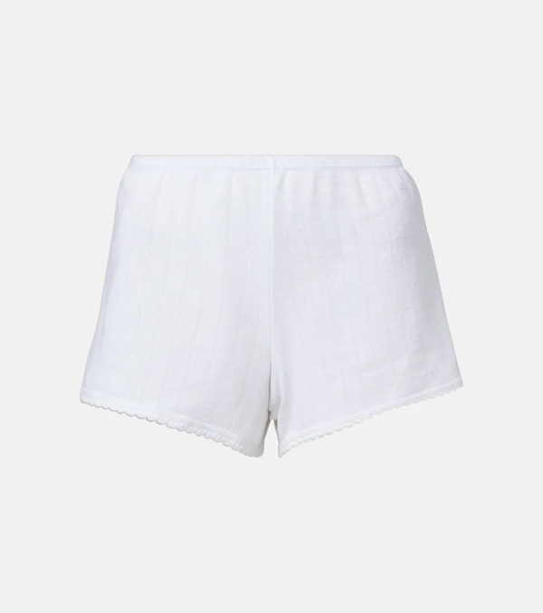  Leset Leset Shorts De Algodón Con Pointelle 