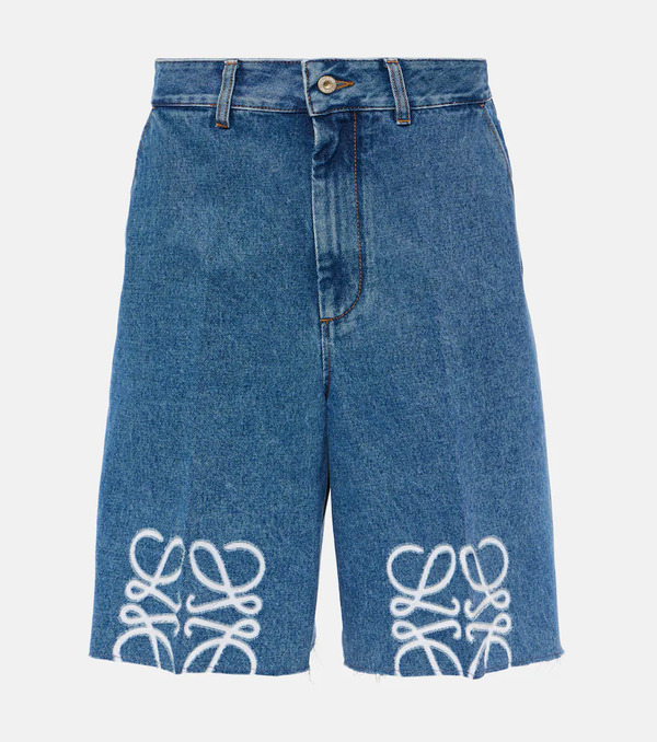  Loewe Loewe Bermudas De Denim Con Anagrama 