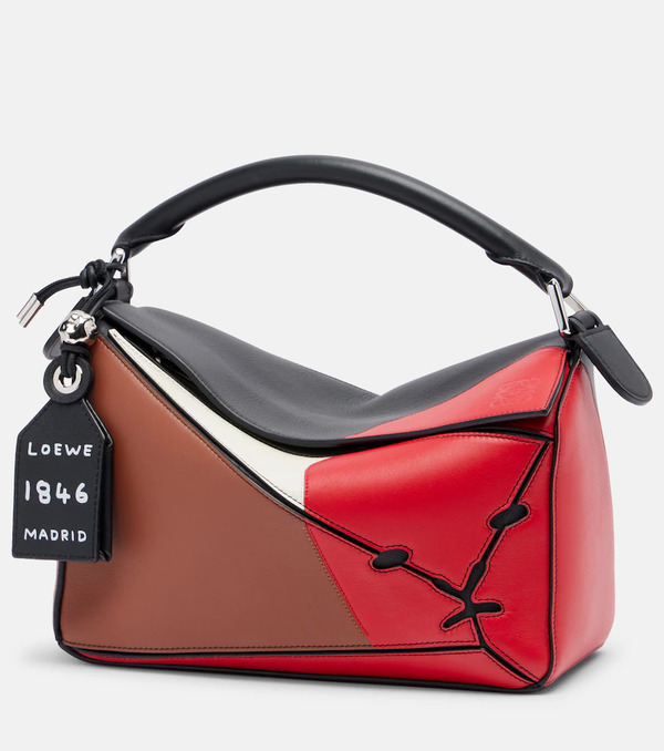  Loewe Loewe Bolso Al Hombro Puzzle Lion Intarsio Small De Piel 