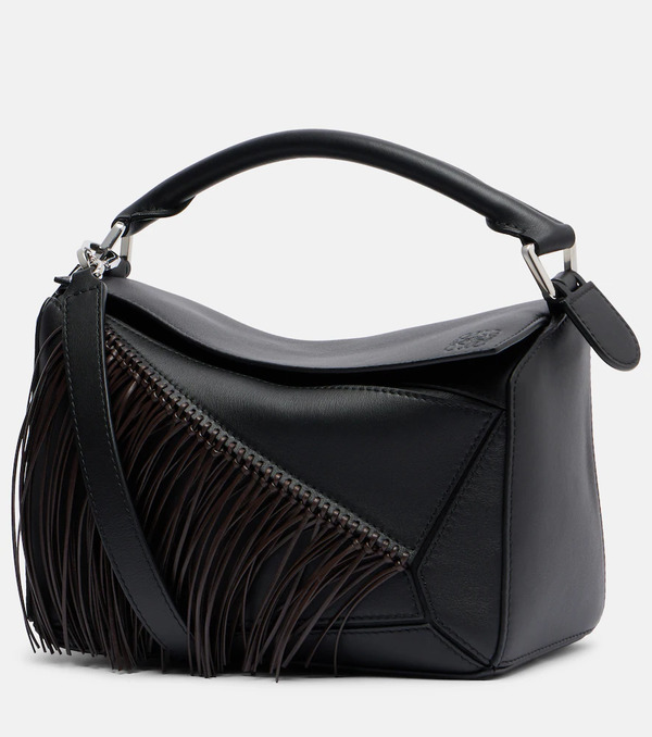  Loewe Loewe Bolso Puzzle Small De Piel Con Flecos 