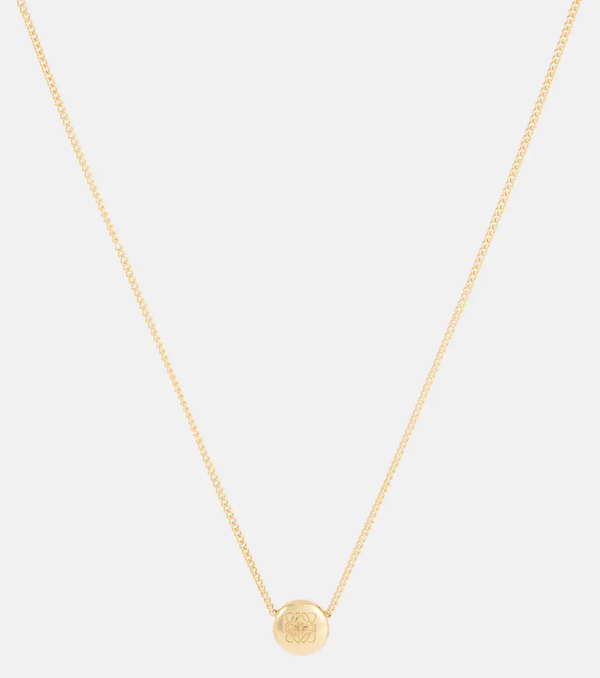  Loewe Loewe Collar De Plata De Ley Con Anagrama 