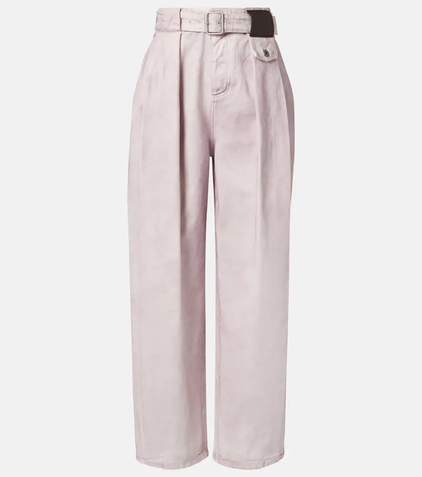  Loewe Loewe Jeans Anchos Con Cinturón 
