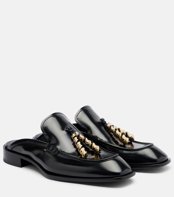  Loewe Loewe Mules De Piel Adornados 