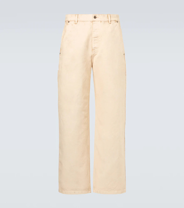  Loewe Loewe Pantalones Rectos De Algodón 