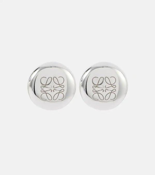  Loewe Loewe Pendientes Anagram Pebble De Plata De Ley 
