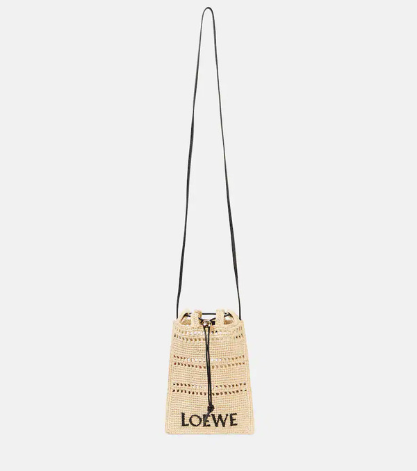  Loewe Loewe Pouch Paula’s Ibiza De Rafia Con Correa 