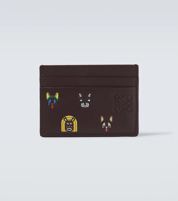  Loewe Loewe X Louis Wain Tarjetero De Piel Estampado 