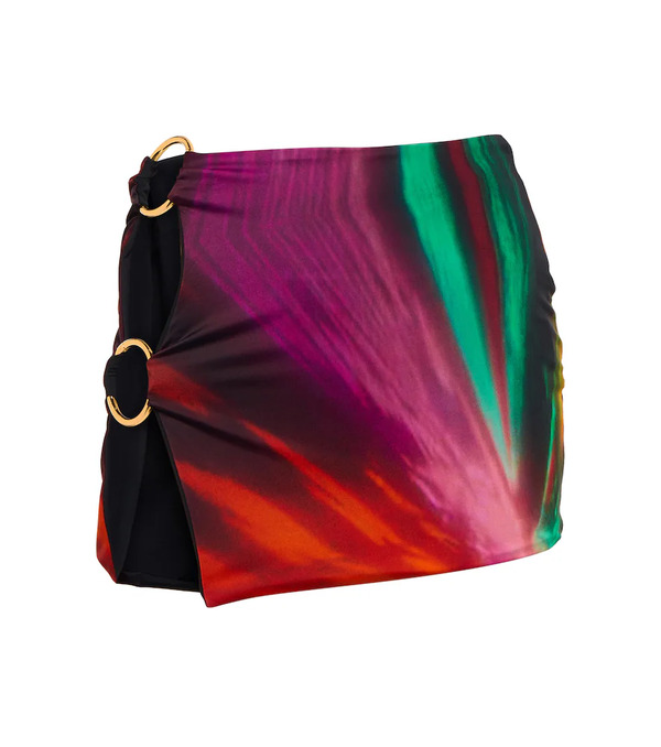  Louisa Ballou Louisa Ballou Minifalda Double Ring Estampada 