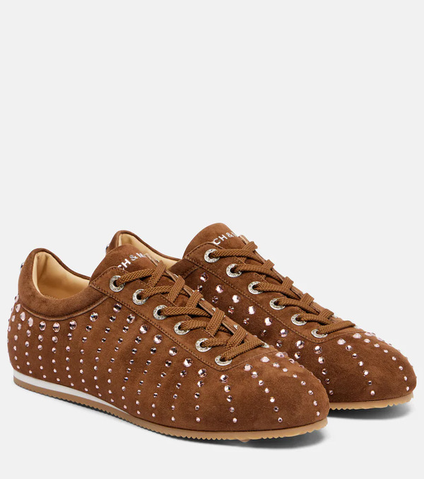  Mach & Mach Mach & Mach Zapatillas Ballet Runner De Ante Adornadas 