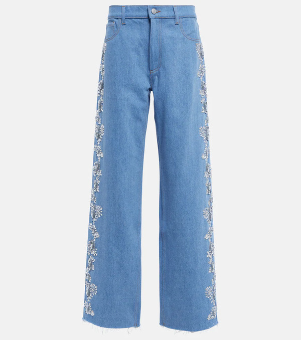  Magda Butrym Magda Butrym Jeans Anchos Con Bordado 