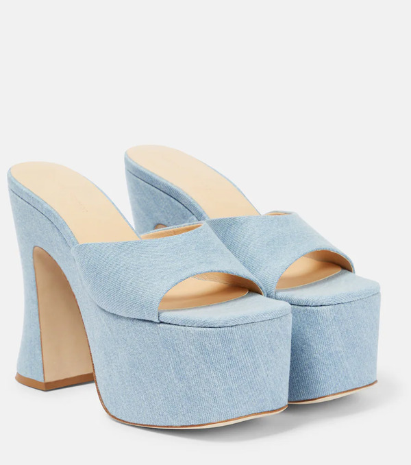  Magda Butrym Magda Butrym Mules En Denim Con Plataforma 