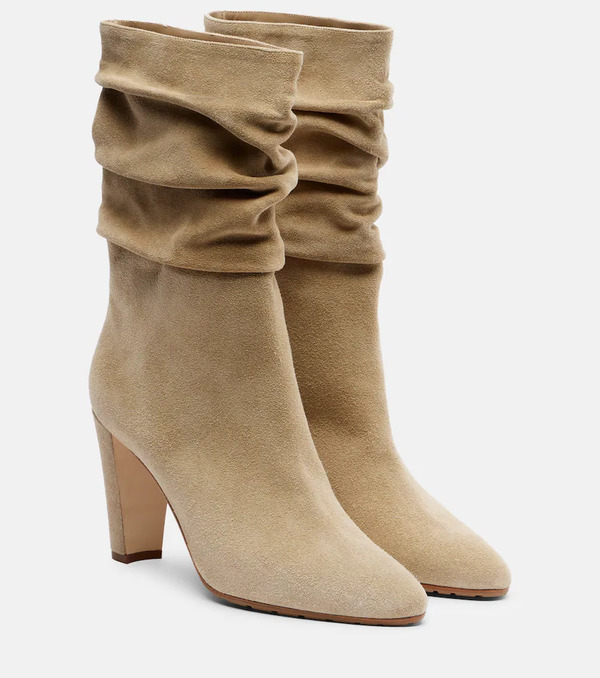  Manolo Blahnik Manolo Blahnik Botines Calasso 90 De Ante Drapeados 