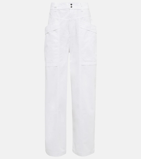  Marant Etoile Marant Etoile Pantalones Ruby De Algodón De Tiro Alto 