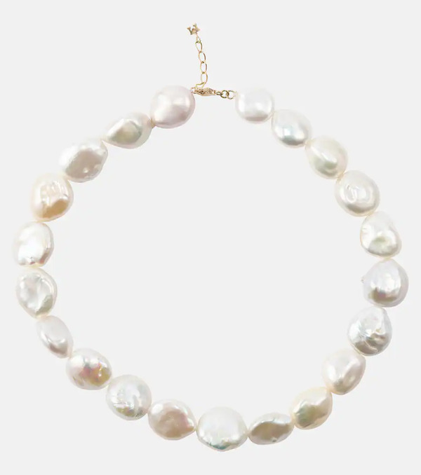 Mateo Mateo Collar De Oro De 14 Ct Con Perlas 