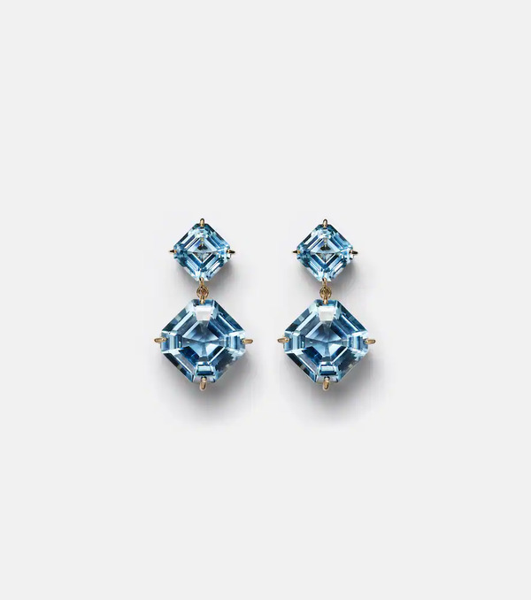  Mateo Mateo Pendientes De Oro De 14 Ct Con Topacios 
