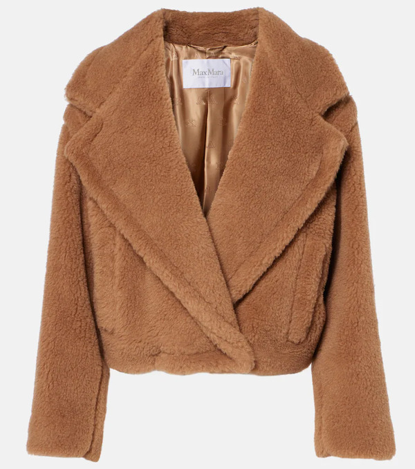  Max Mara Max Mara Abrigo Gardone De Tejido Teddy 