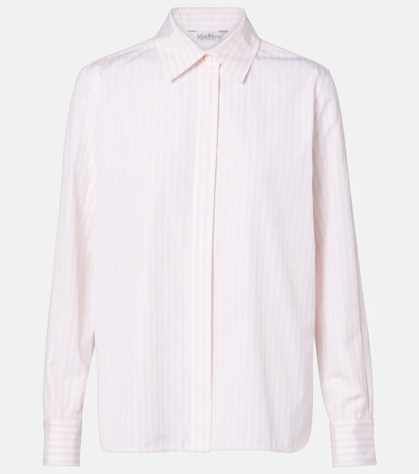  Max Mara Max Mara Camisa Accenni De Algodón A Rayas 