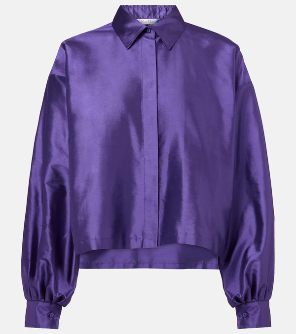  Max Mara Max Mara Camisa Scalata De Seda 