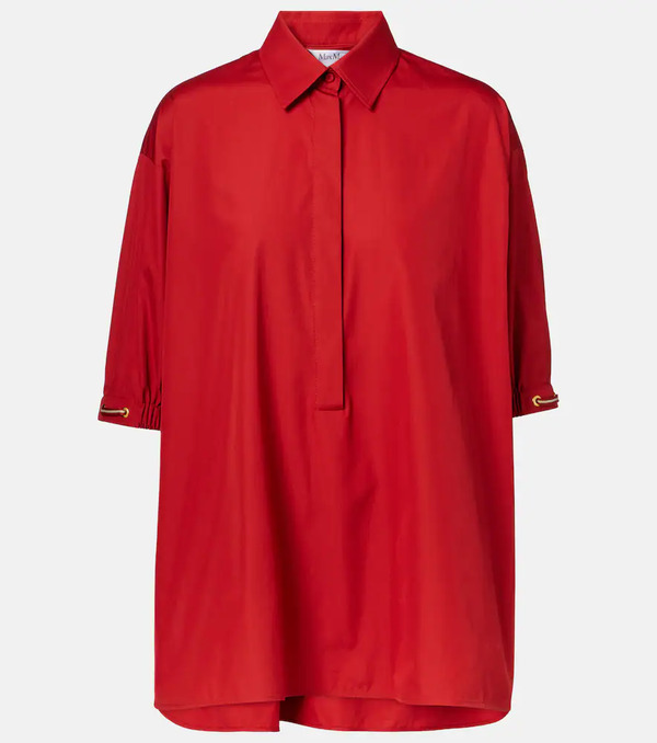  Max Mara Max Mara Camisa Teano De Popelín De Algodón 