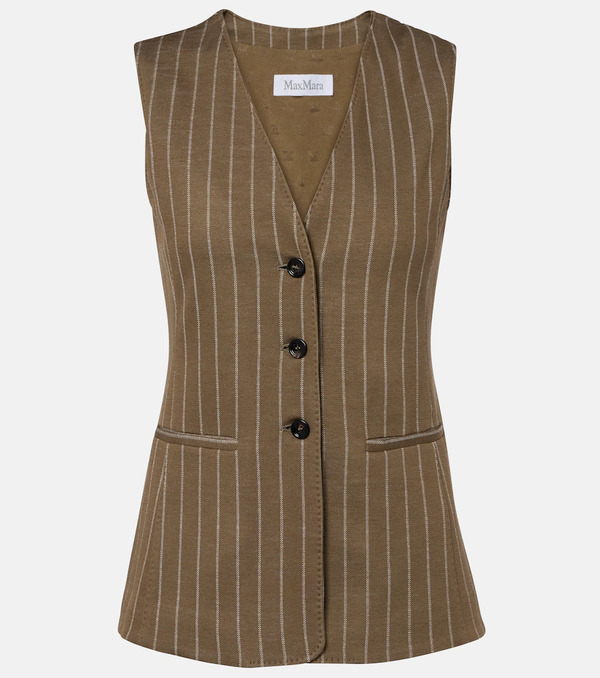  Max Mara Max Mara Chaleco A Rayas 