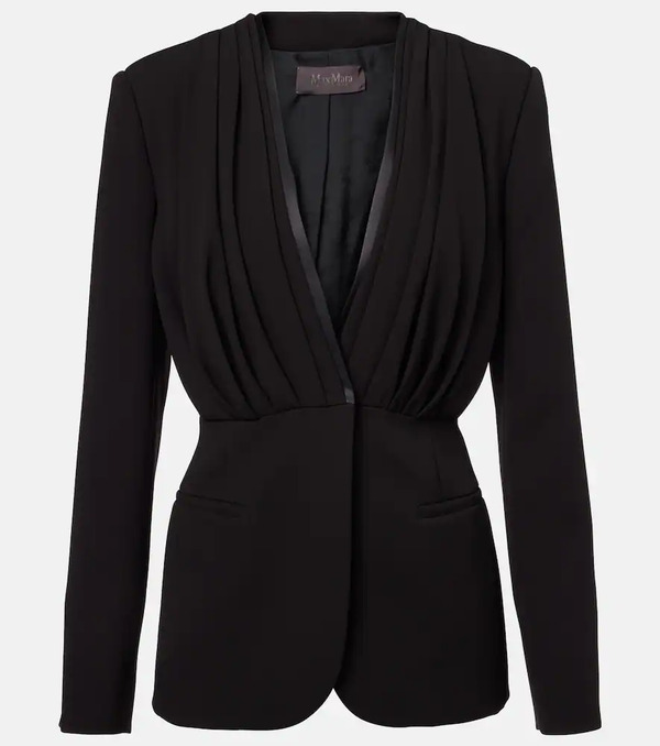  Max Mara Max Mara Chaqueta Gradi De Crepé Drapeada 