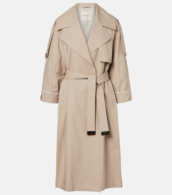  Max Mara Max Mara Gabardina En Mezcla De Algodón 