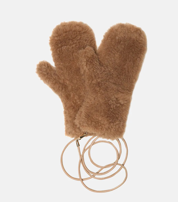  Max Mara Max Mara Manoplas De Tejido Teddy 